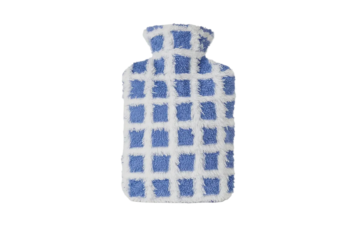 Bouillotte a Carreaux Bleu