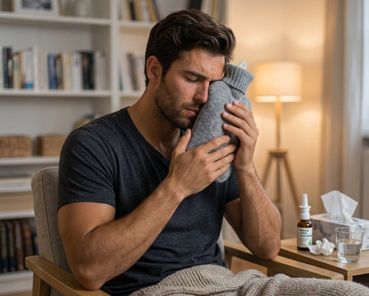 Bouillotte et sinusite : soulager la congestion nasale