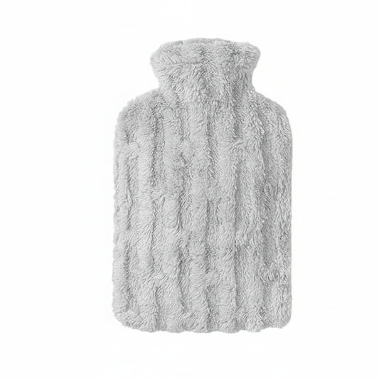 Bouillotte Eau Chaude à Peluche Grise