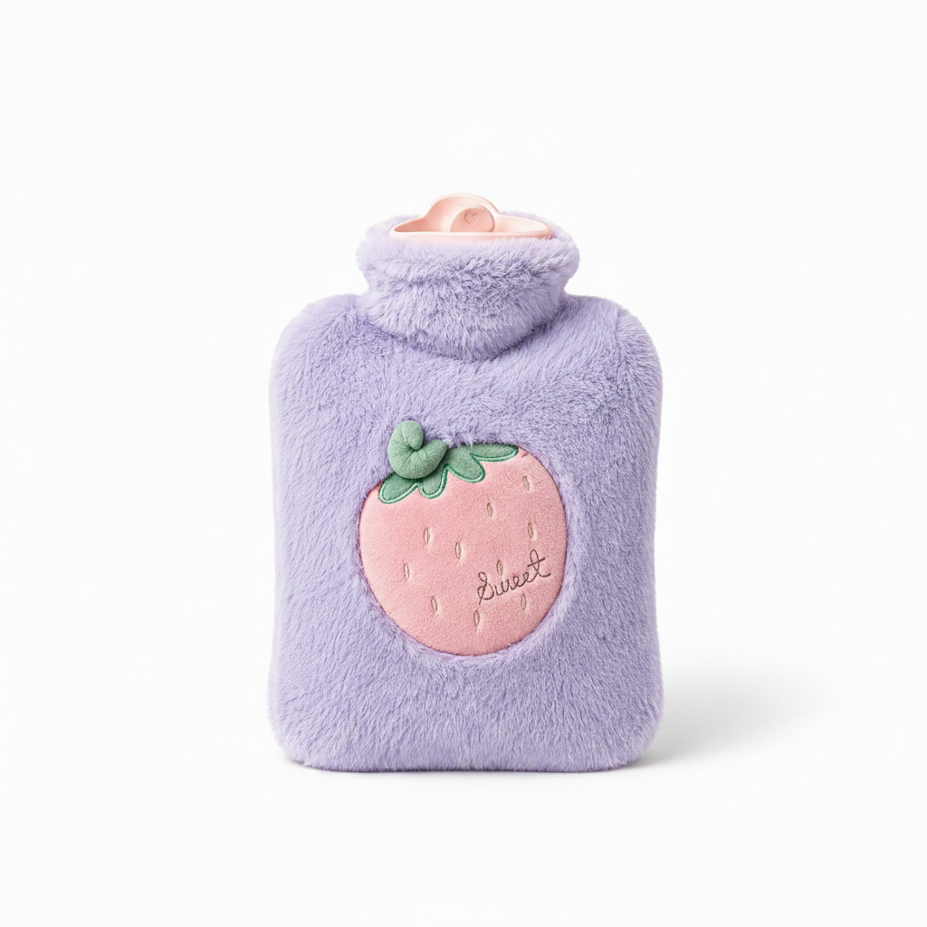 Bouillotte Peluche Fraise