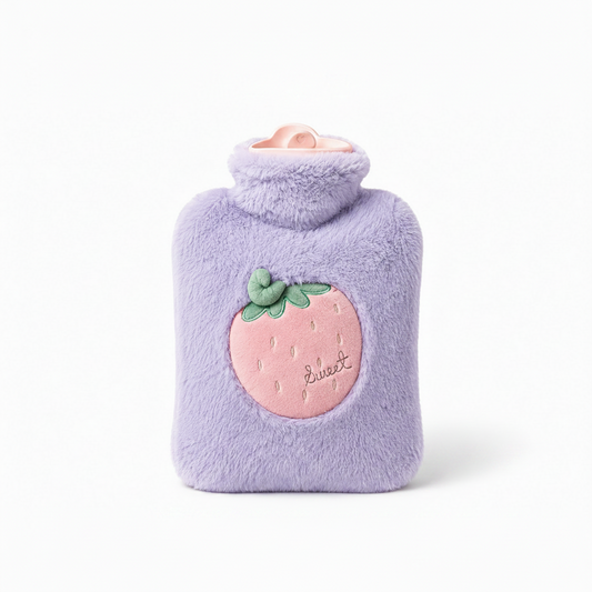 Bouillotte Peluche Fraise