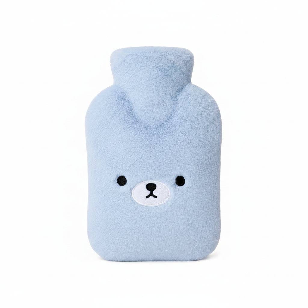 Bouillotte Peluche Ours Bleu 