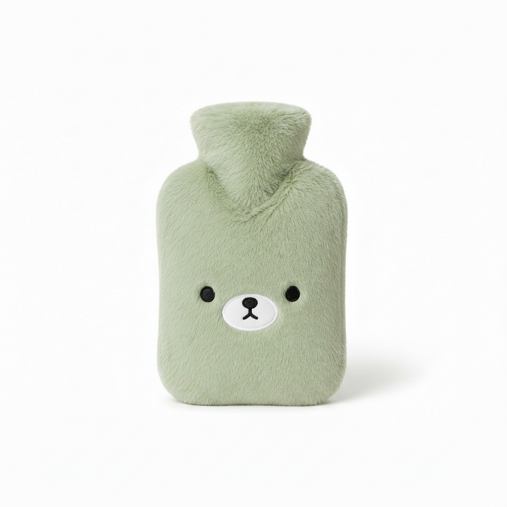 Bouillotte Peluche Ours Vert