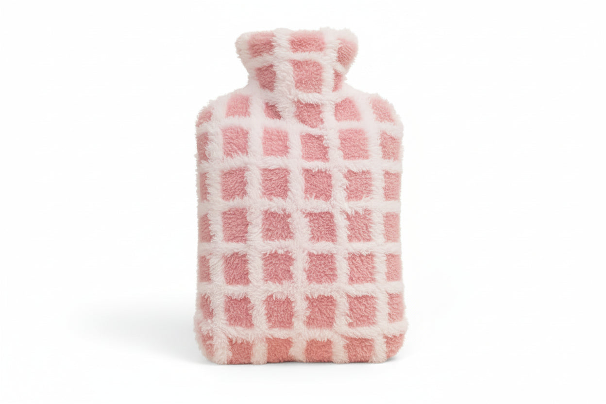 Bouillotte a Carreaux Rose
